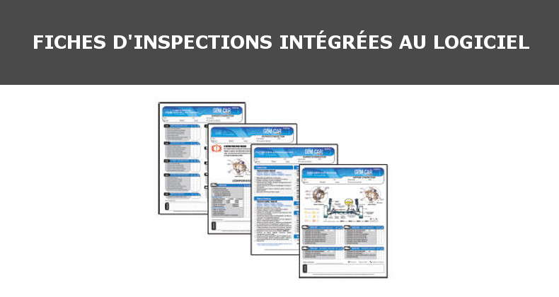 fiche inspection automobile intégré au logiciel de garage