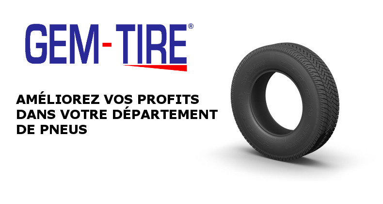 gem tire améliore les performance de centre du pneu